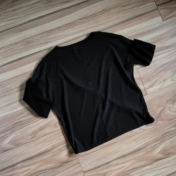 Amina Rubinacci Italy Silk & Cashmere Half Sleeve Blouse - Picture 6 of 8